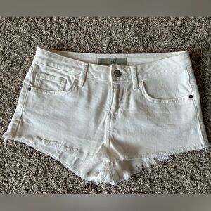 Topshop Moto Daisy white shorts size US 6